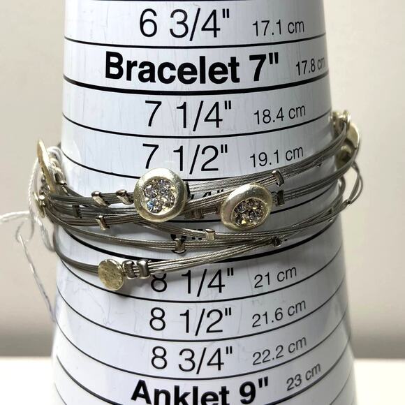 Lot NEW $63 Retired Premier Designs Stretch Bracelets Grapevine Bangles - Picture 5 of 6